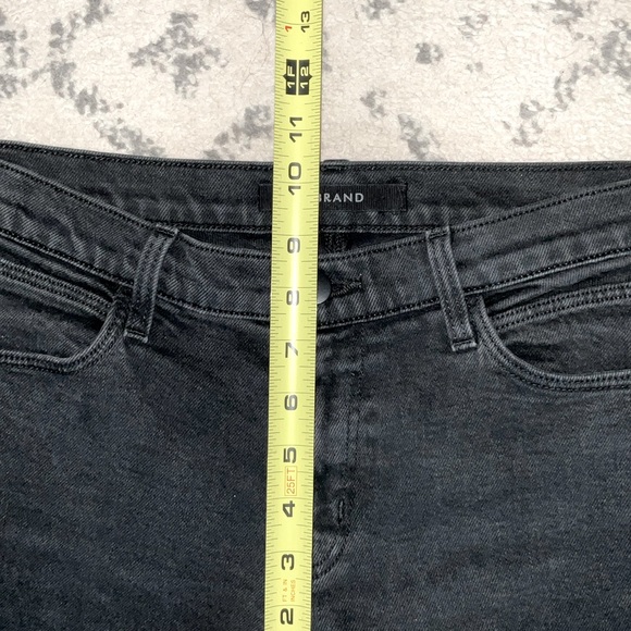 NWOT J Brand Mid Rise Straight Split Hem Jeans, Undercover Black. 27 - Picture 8 of 11